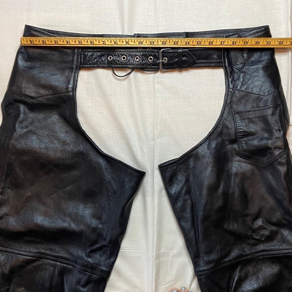 Motorcycle Leather Chaps by Xelement perfect condition superior quality - Picture 4 of 15
